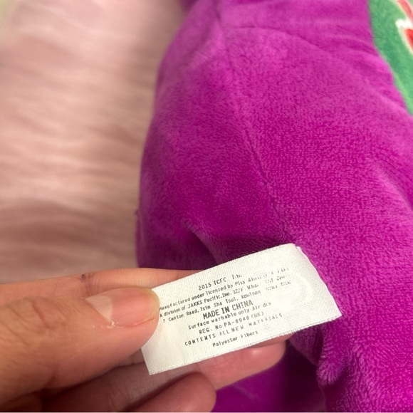 Barney’s 9” World Purple Dinosaur Plush Stuffed Signs I Love you song. 2015 - Picture 8 of 8